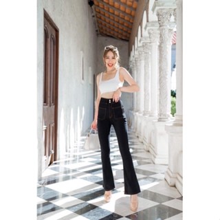 กางเกงยีนส์ขาม้าเล็กผ้ายีนส์ยืด ป้ายChuu งานสวย ปังสุดๆรุ่นนี้ size S-36
