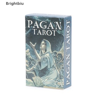 [Brightbiu] ไพ่ทาโรต์ Pagan Tarot ไพ่ออราเคิลงานพรรคการทํานายเกมกระดานทํานายดวงชะตาการ์ด Psychic [th]