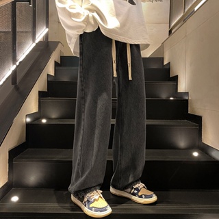 ภาพขนาดย่อของภาพหน้าปกสินค้ากางเกงยีนส์ขายาวผู้ชาย เอวยางยืด เท่ๆสไตล์เกาหลี จากร้าน freedomboy บน Shopee ภาพที่ 5