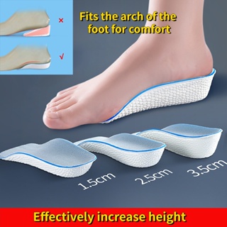 ภาพหน้าปกสินค้าแผ่นเสริมส้นรองเท้า เพิ่มความสูง 1.5 2.5 3.5 ซม. ยืดหยุ่นสูง ระบายอากาศ สําหรับรองเท้ากีฬา ซึ่งคุณอาจชอบราคาและรีวิวของสินค้านี้