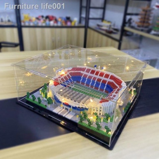 พร้อมส่ง❁¤❈ใช้งานร่วมกับ Lego สนามฟุตบอลอนุภาคขนาดเล็กประกอบยาก Building Blocks Camp Nou Iduna Old Trafford Gift