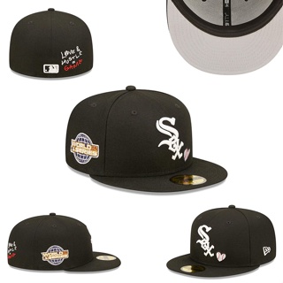 Chicago_ White_ Sox _ Team Fit หมวกแก๊ป ปักลาย คุณภาพสูง สําหรับผู้ชาย และผู้หญิง