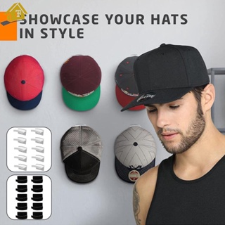 ตะขอแขวนหมวก แบบติดผนัง ไม่ต้องเจาะ ประหยัดพื้นที่ สําหรับโชว์หมวก 10 ชิ้น Shopsbc9581