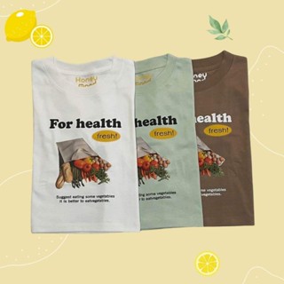 เสื้อครอป “ For health " 🥑🍆🍅🥬🥦 เสื้อเอวลอย ใส่สบาย เนื้อผ้าดี