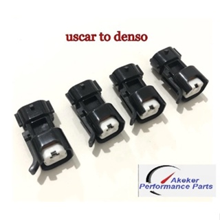 AK117 4pcs High quality Uscar to denso adpator connector ev14 to denso plugs clip