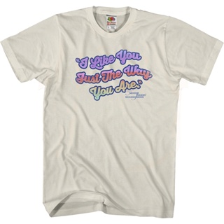 I Like You Just The Way You Are Mr. Rogers T-Shirt เสื้อผู้ชายเท่ เสื้อยืดวินเทจ