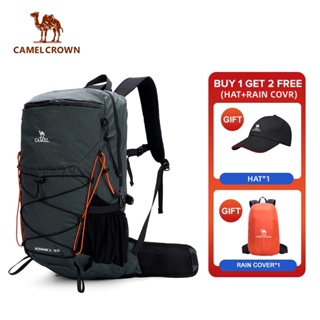 สินค้า CAMEL CROWN กระเป๋าเป้สะพายหลัง ความจุขนาดใหญ่ 35 ลิตร อเนกประสงค์ กันกระเด็น สําหรับเดินป่า ปีนเขา กลางแจ้ง