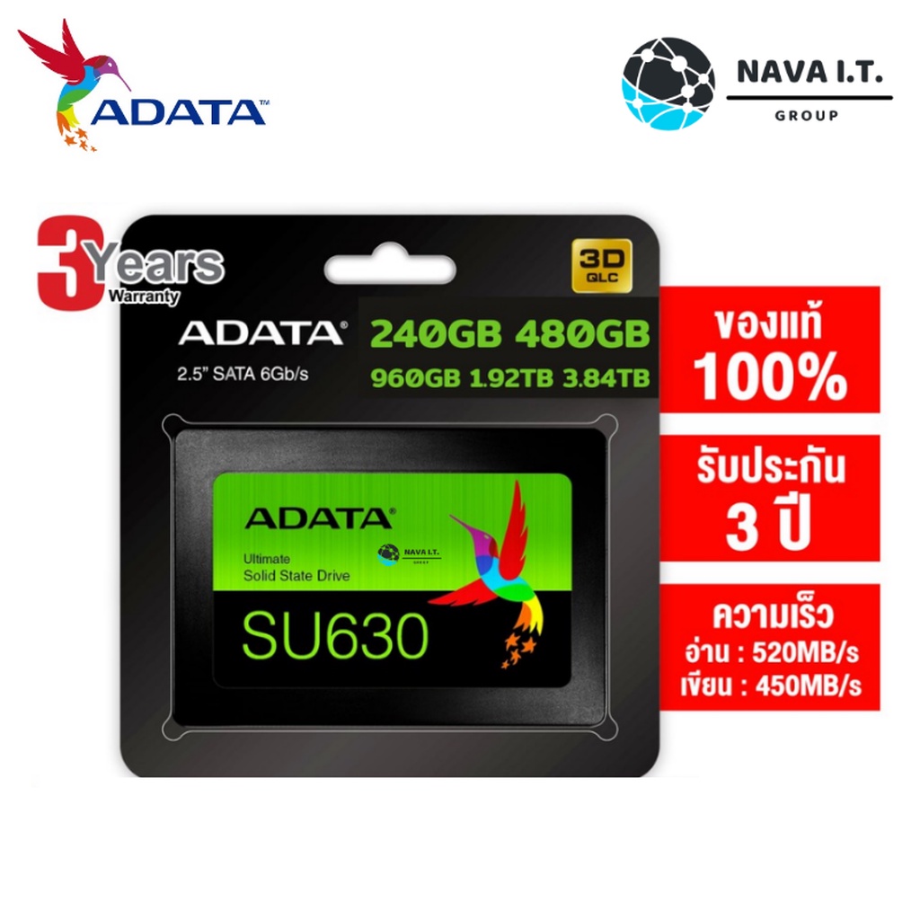 ADATA Ultimate SU630 1.92TB 3D NAND SATA III 2.5インチ 内蔵SSD-www