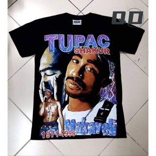 QD เสื้อวง 2Pac Hip Hop T-shirt เสื้อยืด 2Pac Tupac Rapper