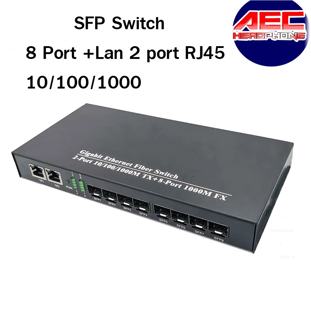 fiber-optic-sfp-switch-8-port-2-lan-ครบชุด