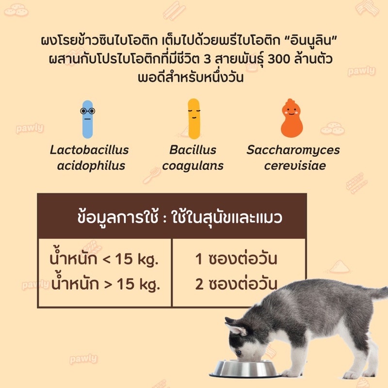 pawly-ผงพรีไบโอติกสุนัขและแมว-ผงพรีไบโอติกแมว-ผงโปรไบโอติดสุนัข-ผงพรีไบโอติกและโปรไบโอติกแมว-ปรับลำไส้สุนัข-ปรับลำไส้แมว