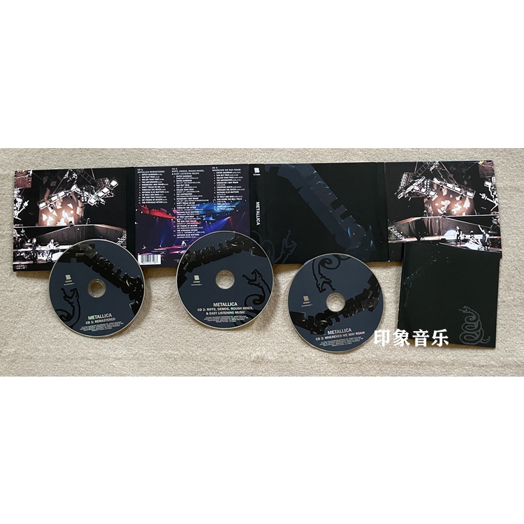 ของแท้-อัลบั้ม-metallica-the-black-album-metallica-the-black-album-deluxe-edition-3cd-black-snake-reprint