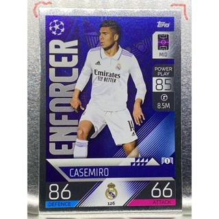 การ์ดนักฟุตบอล 2022/23 Casemiro การ์ดสะสมทีม Real madrid c.f. การ์ดนักเตะ รีลมาดริด เรอัลมาดริด