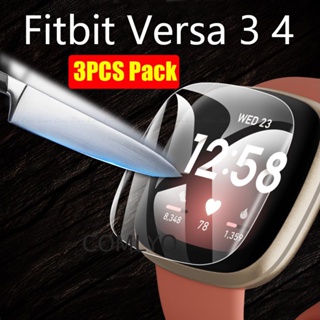 สติกเกอร์ฟิล์มไฮโดรเจลใส แบบนิ่ม ป้องกันหน้าจอ สําหรับ Fitbit Versa 3 4 Sense 2