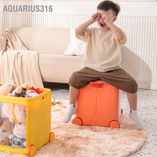 BAquarius316 ถังเก็บขนมขบเคี้ยว แบบใส วางซ้อนกันได้ พร้อมล้อเลื่อน สําหรับเด็ก