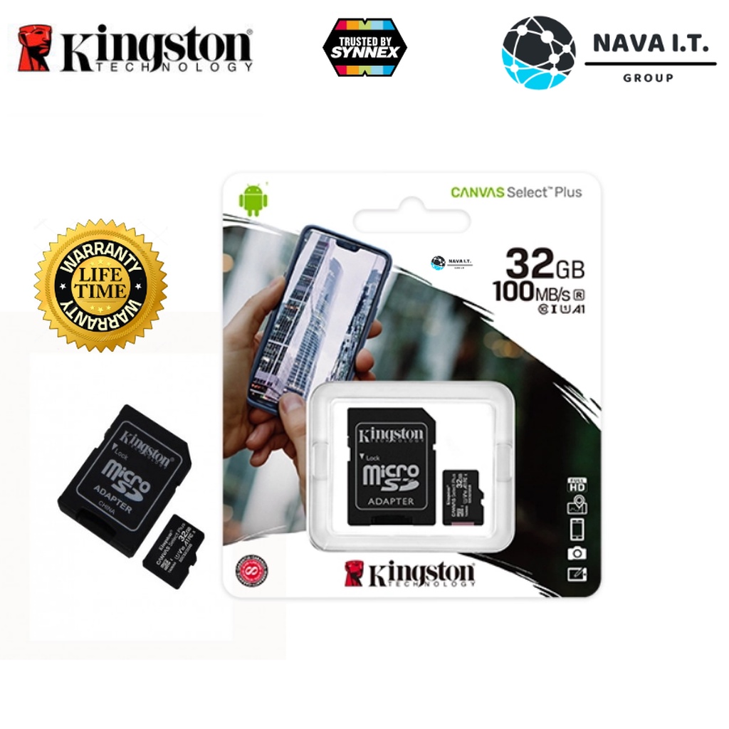 ภาพสินค้า️กรุงเทพฯด่วน1ชั่วโมง ️ KINGSTON SDCS2/32GB ไมโครเอสดีการ์ด CANVAS SELECT PLUS MICROSDHC CLASS 10 100 MB/S READ MEMO... จากร้าน nava.it บน Shopee ภาพที่ 2