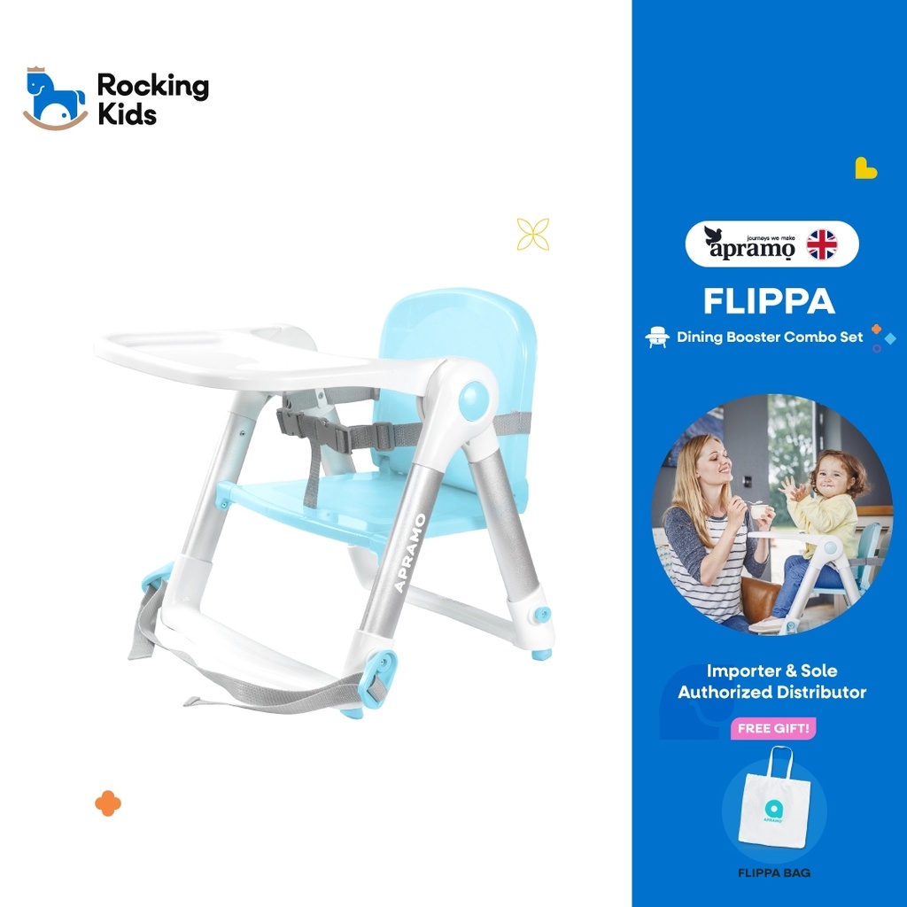 ภาพหน้าปกสินค้าApramo รุ่น Flippa เก้าอี้ทานข้าวเด็กแบบพกพา 3in1 จากอังกฤษ น้ำหนักเบา พับเก็บได้ พกพาง่าย จากร้าน rockingkids บน Shopee