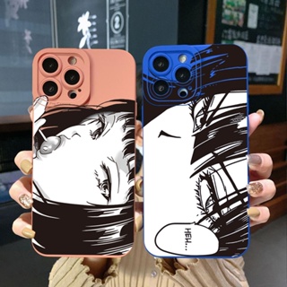 เคสมือถือ ขอบสี่เหลี่ยม ลาย Demon Slayer Kamado Nezuko Tanjirou สําหรับ OPPO A16 A15 A16E A16k A95 Reno6 Z 5G A94 A54 A74 4G A53 A76 A96 4G A12 A5S A7