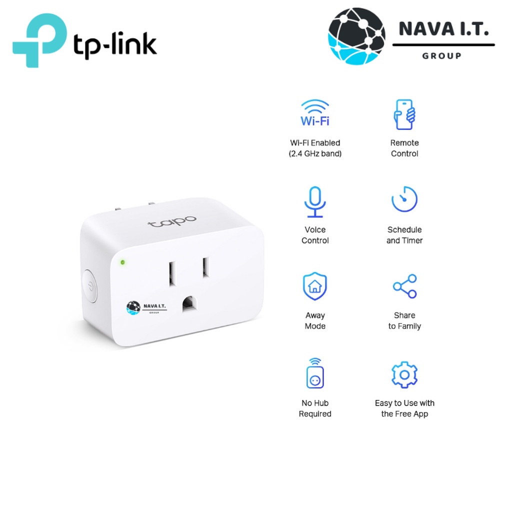 ภาพหน้าปกสินค้า️ส่งด่วนใน1ชม.ทักแชท ️ TP-Link Tapo P100 P105 Smart Plug สั่งเปิด-ปิดอุปกรณ์ไฟฟ้าผ่านแอพ WiFi Smart Plug Mini Wireless จากร้าน nava.it บน Shopee