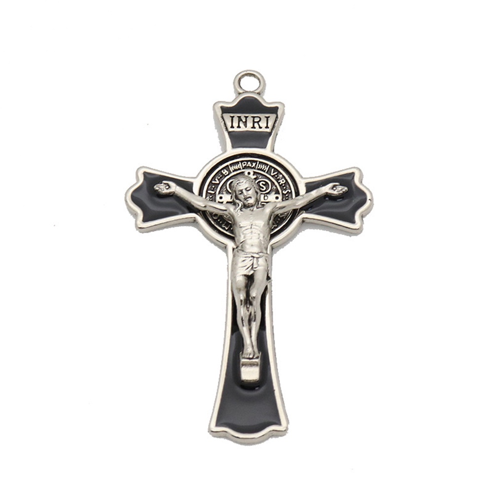 diyalo-จี้ไม้กางเขน-st-benedict-crucifix-สีทอง-สีเงิน-สําหรับทําเครื่องประดับ-สร้อยคอ-diy-1-ชิ้น