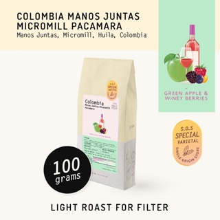 ภาพหน้าปกสินค้าColombia Manos Juntas Micromill Pacamara Natural (Specialty Coffee) ที่เกี่ยวข้อง