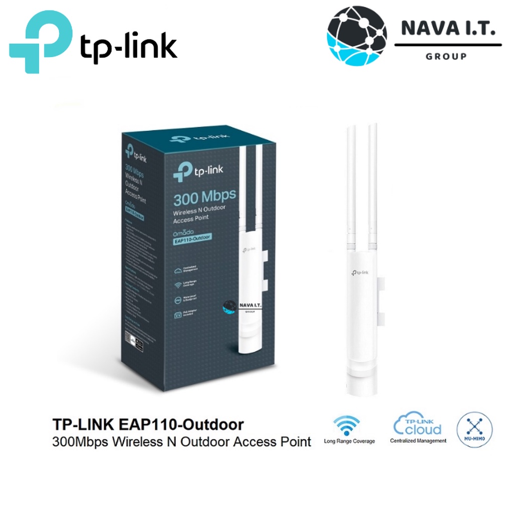 ภาพสินค้า️ส่งด่วนใน1ชม.ทักแชท ️ TP-LINK EAP110-Outdoor 300Mbps Wireless N Outdoor Access Point จากร้าน nava.it บน Shopee ภาพที่ 1
