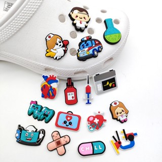 Crocs Jibbitz Pins กระดุม PVC สําหรับรองเท้าทางการแพทย์