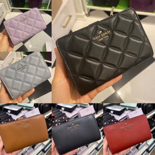 Kate Spade natalia Medium Compact Bifold Wallet (กปต.2พับกลาง)