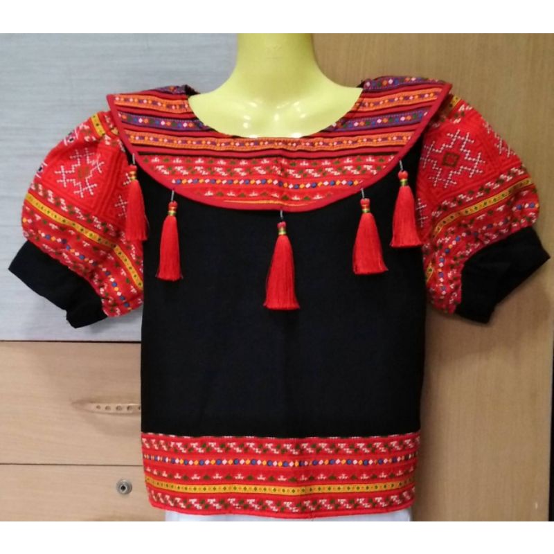 เสื้อใยกัญชงแขนตุ๊กตา งานแต่งสวยมาก แบบไม่ซ้ำใคร | Shopee Thailand