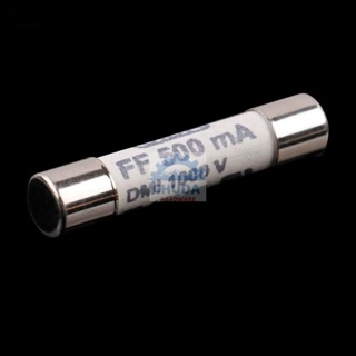 ฟิวส์ มิเตอร์ Meter Fuse มัลติมิเตอร์ ULTRA FAST BLOW FF500mA 1000V DMI 6.3x32mm #C6.2x32FF-DMI FF500mA SIBA (1 ตัว)