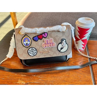 NEW ARRIVAL! Disney X Coach Klare Crossbody 25 In Signature Canvas With Patches
