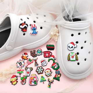 รองเท้าแตะ Crocs ลายการ์ตูนคริสต์มาส เหมาะกับของขวัญวันหยุด สําหรับเด็กผู้ชาย และเด็กผู้หญิง จํานวน 1 ชิ้น