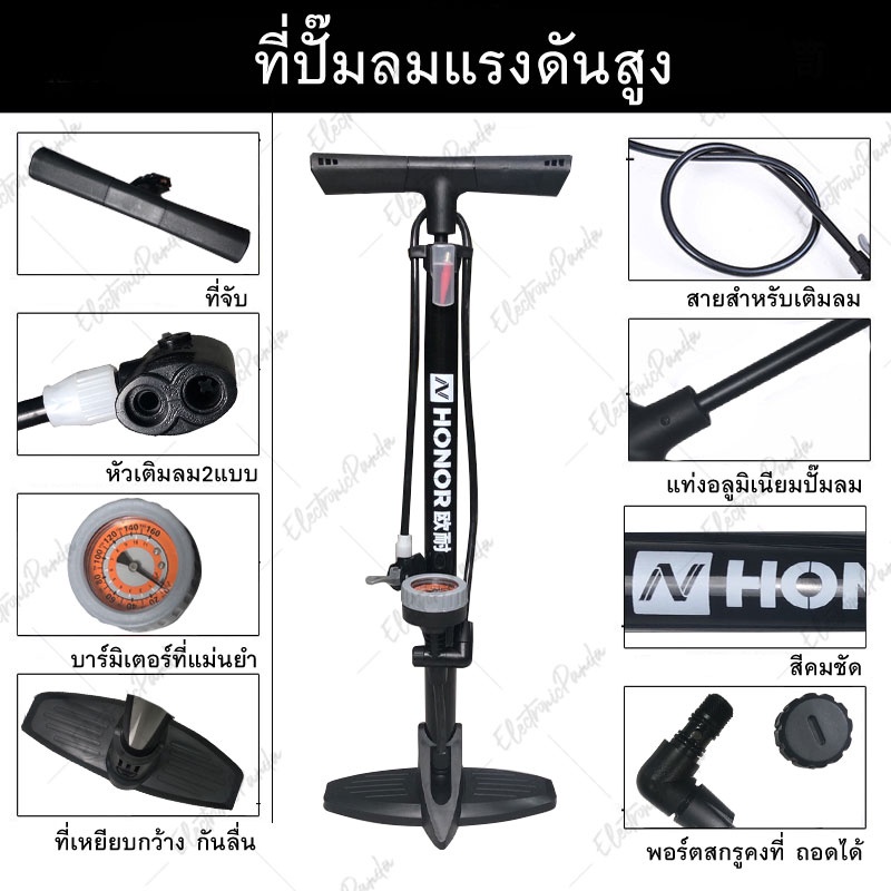 สูบลม-ปั๊มลมพกพา-160psi-สูบลม-สูบลมจักรยาน-ที่สูบลม-สูบจักรยาน-ที่เติมลม-เติมลมจักรยาน-สูบลมแรงดันสูง-ที่เติมลมจักรยาน