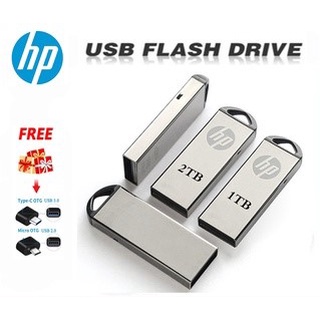 【สินค้าพร้อมสต็อก】ซื้อที่ดีที่สุดแฟลชไดรฟ์ Usb โลหะ 2TB 1TB USB 3.0 เพนไดรฟ์ + อะแดปเตอร์ OTG