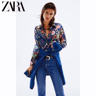 ⏸ZARA เสื้อเชิ้ตแขนยาวแบรนด์