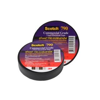 เทปพันสายไฟ Scotch® 790 Vinyl Tape, 3/4นิ้ว x 20ม, 1 ม้วน