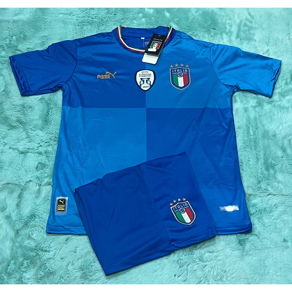 ชุดบอล-ทีมชาติอิตาลี-italy-home-amp-away-ปี2022-23-แขนสั้น-คอกลม-ครบชุด-เสื้อพร้อมกางเกง-มีครบไซส์-ใหม่ล่าสุด