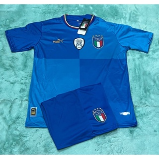 ชุดบอล ทีมชาติอิตาลี Italy(Home&amp;Away) ปี2022/23 แขนสั้น คอกลม ครบชุด เสื้อพร้อมกางเกง มีครบไซส์ ใหม่ล่าสุด