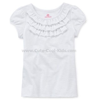 TSG-438 เสื้อยืดเด็กผู้หญิง สีขาว Size-95 (2-3Y)