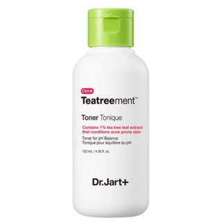Dr.jart+ Ctrl A Teatreement Toner 4.05 fl.oz / 120ml (วันหมดอายุ: 2025.09) ผิวที่ระคายเคือง หรือเป็นสิว ขจัดความมันส่วนเกิน และสิ่งสกปรก