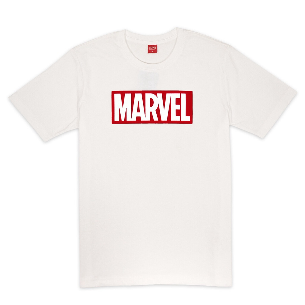 avengers-marvel-logo-flock-print-t-shirt-เสื้อมาร์เวลผู้ชายพิมพ์กำมะหยี่