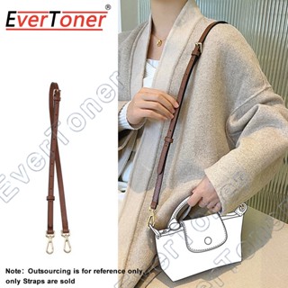 Evertoner สายสะพายกระเป๋าหนัง ปรับได้ สําหรับ LONGCHAMP Mini