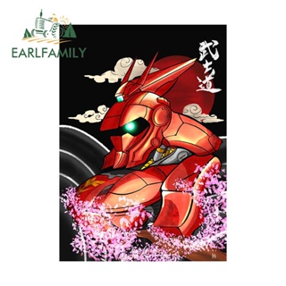 Earlfamily สติกเกอร์ไวนิล ลายการ์ตูนอนิเมะ Sazabi ขนาด 13 ซม. X 9.2 ซม. สไตล์ญี่ปุ่น สําหรับติดตกแต่งหน้าต่างรถยนต์ แล็ปท็อป