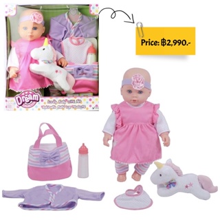 Dream Collection 16" Lovely Baby Doll With Unicorn