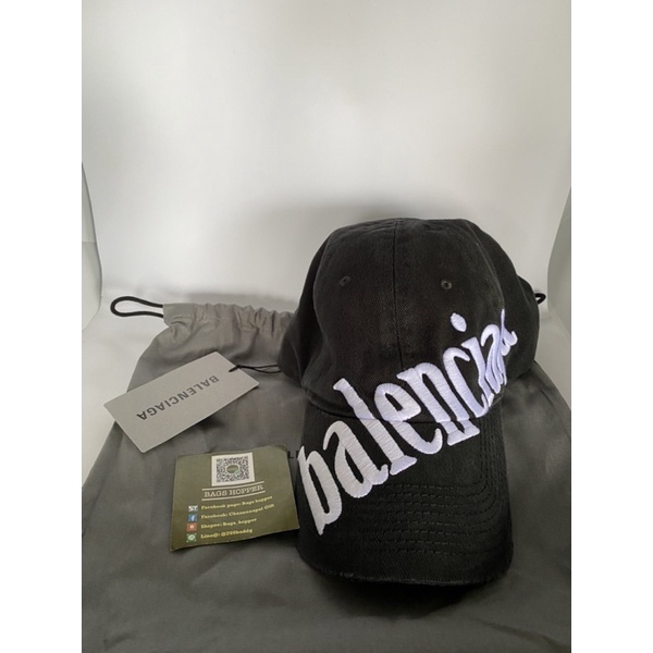 New‼️ Balenciaga diagonal cap ดำ | Shopee Thailand