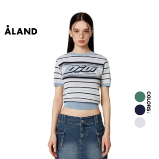 ALAND เสื้อยืดผู้หญิง 5252 by oioi ITALIC OIOI STRIPE KNIT SWEATER