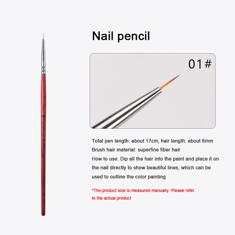 ปากกาเสริมเล็บแปรงทาเล็บความยาวปานกลางหลายประเภท-แปรงทาเล็บ-ปากกาดึงยาวพิเศษบางเฉียบ-doom