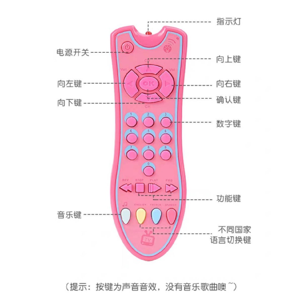 รีโมท-3-ภาษา-รีโมทเด็ก-รีโมทของเล่น-ของเล่นรีโมท-รีโมทเสียงดนตรี-ของเล่นมีเสียง-โทรศัพท์ของเล่นเด็ก-ของเล่นสอนภาษา
