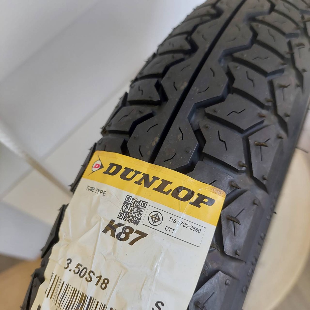 dunlop-k87-ขนาด-3-50-18-ยางมอเตอร์ไซค์-classic-custom-vintage-sr400-royal-enfield