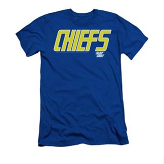 Slap Shot - Chiefs Logo T-Shirt เสื้อยืดสวยๆ เสื้อยืดสีขาว